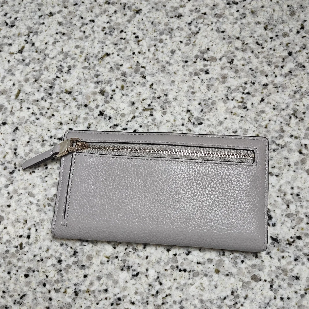 Kate spade roulette wallet (gray)